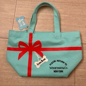 Luna Blue NWT Wooffany & Co New York Tiffany Blue Tote Pet Dog Bag NEW